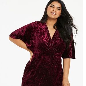 Joanna Hope Berry Velvet Maxi Dress